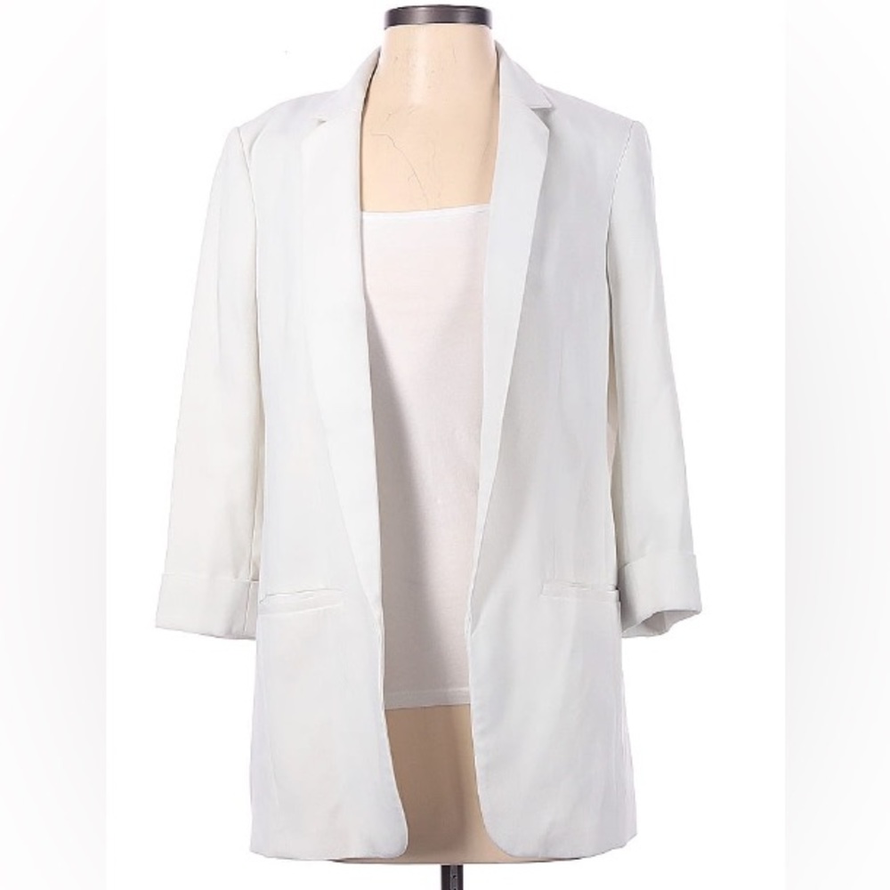 Express White Blazer 3/4 sleeve